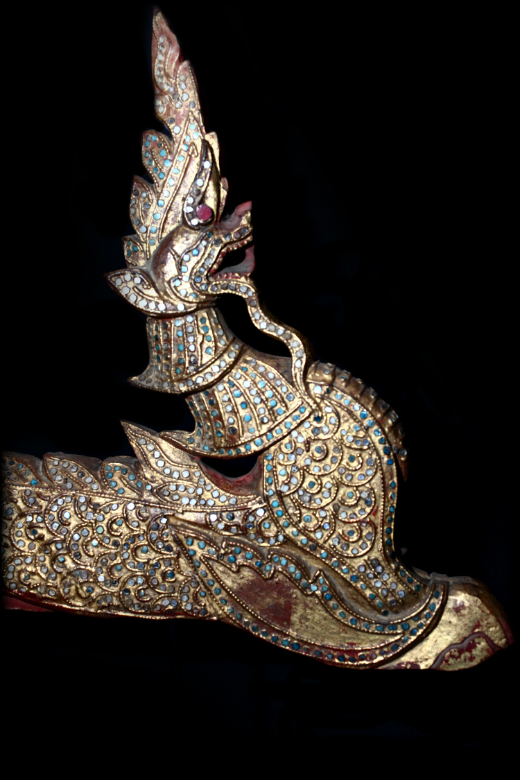 Burmese Temple decoration in the form of a Peacock 