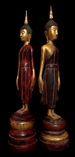 Extremely Rare 19C Wood Thai Lanna Buddha #BB24
