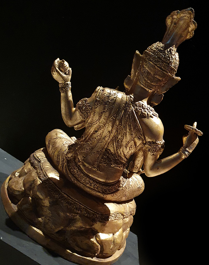 Extremely Rare 19C Bronze Rattanakosin Thai Buddha #BB46