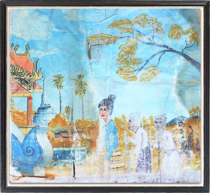 50 Year Old Painting From Ayutthaya Temple